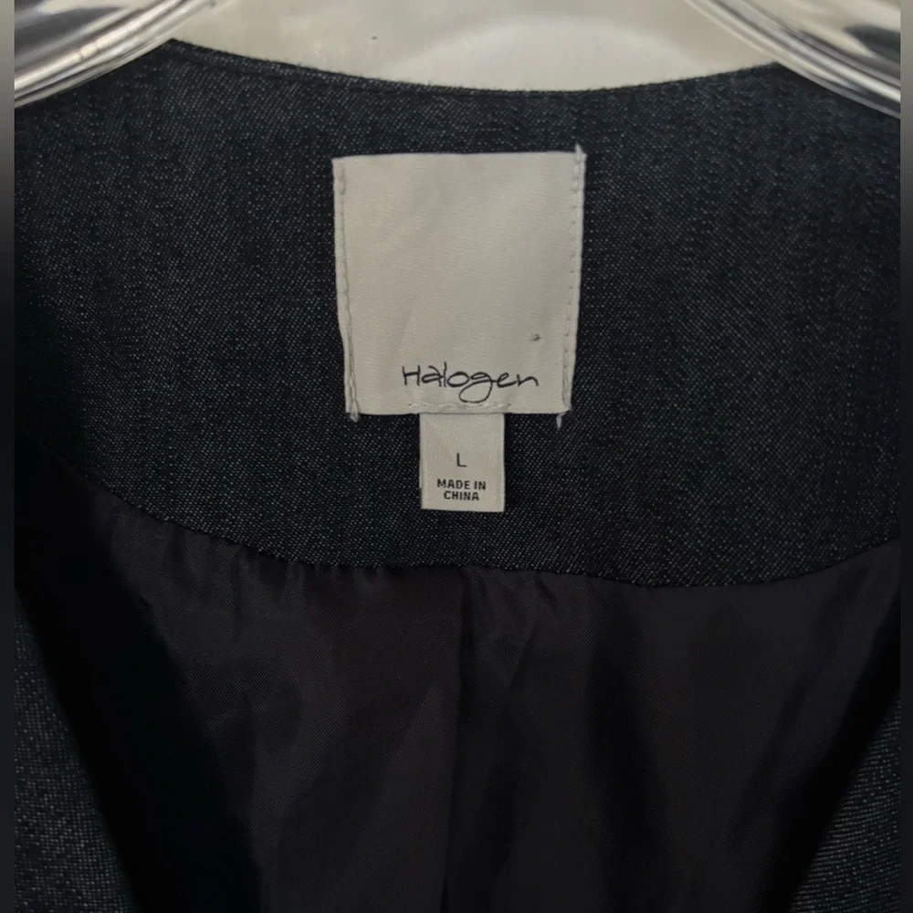 Classic dark blue denim Blazer - Picture 4 of 5